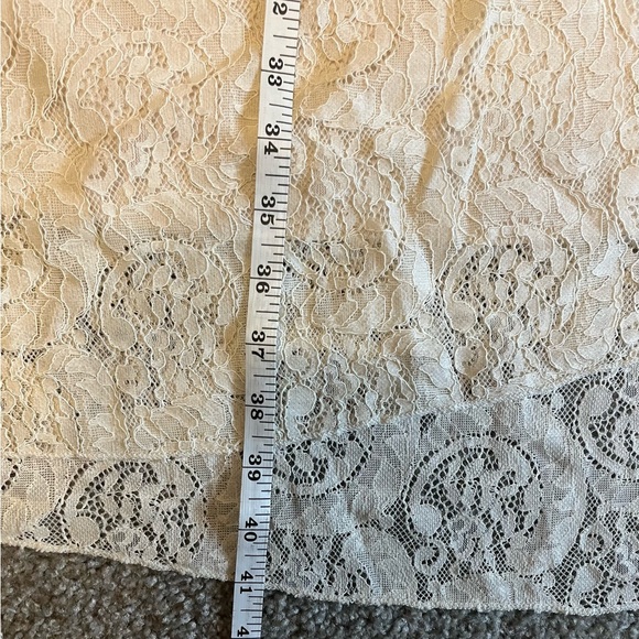 Paisley Vine Lace Skirt Cottage Cream size 2X - Picture 6 of 8